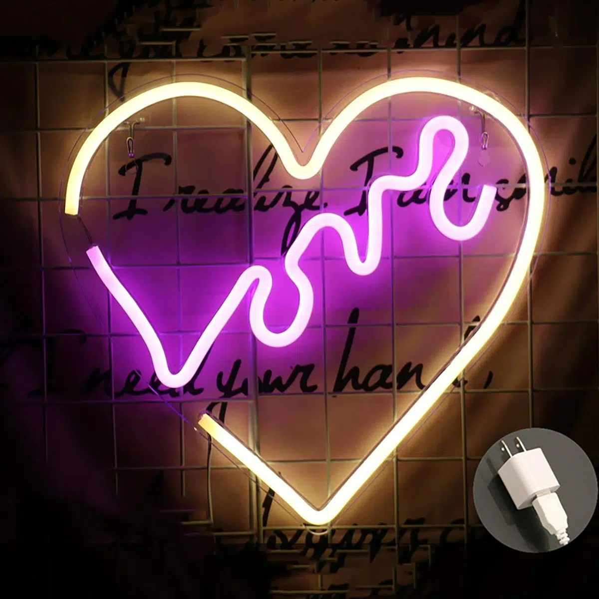 NHL-012 – Neon Hanging Light – Love Heart