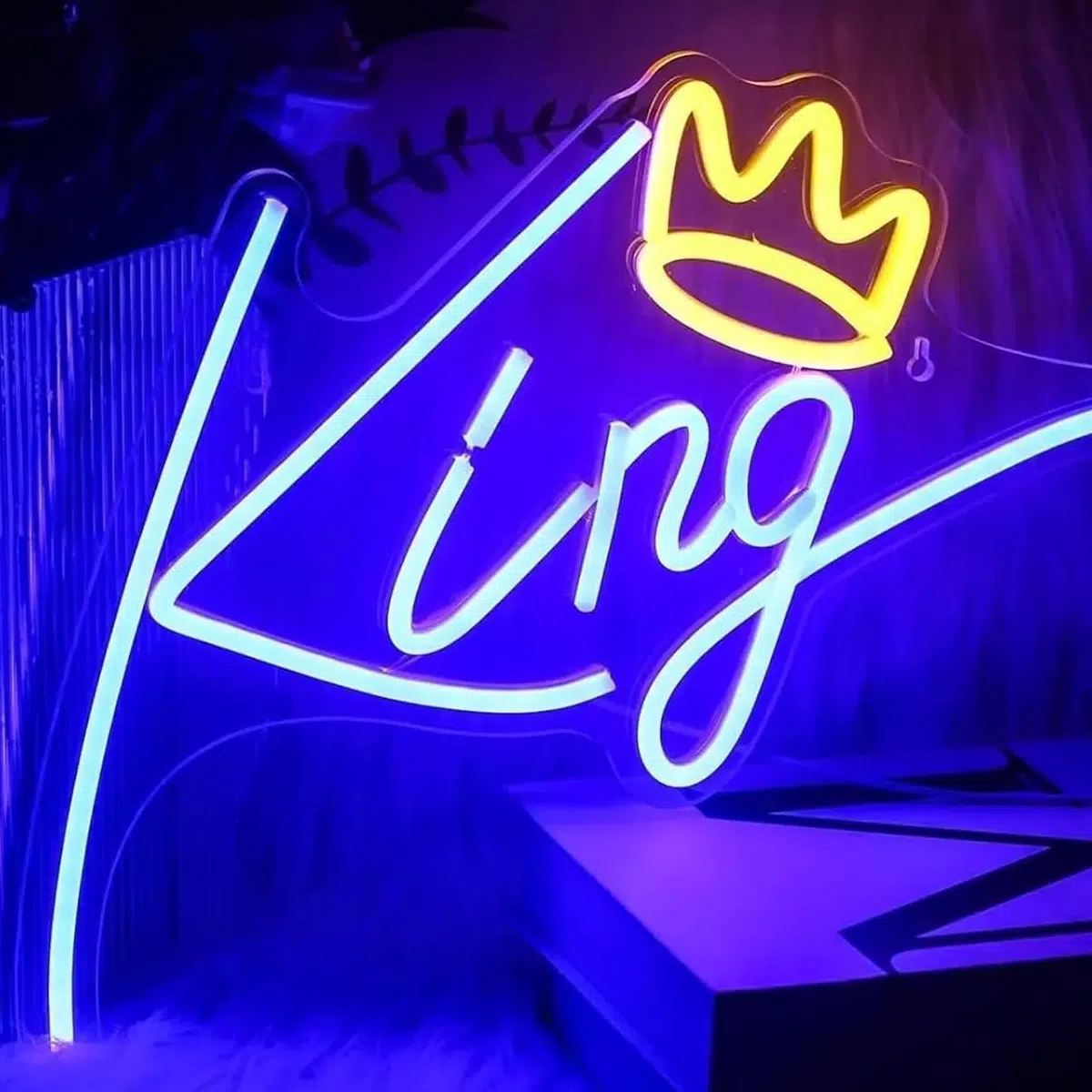 NHL-031 – Neon Hanging Light – King Blue Neon