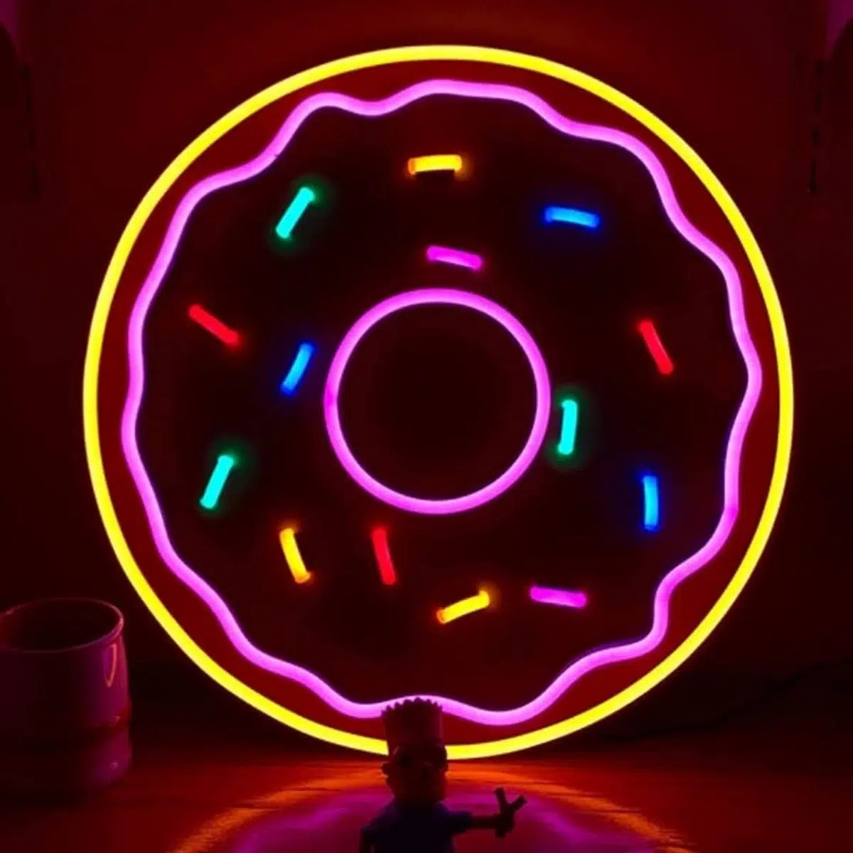 NHL-032 – Neon Hanging Light – Big Neon Donut