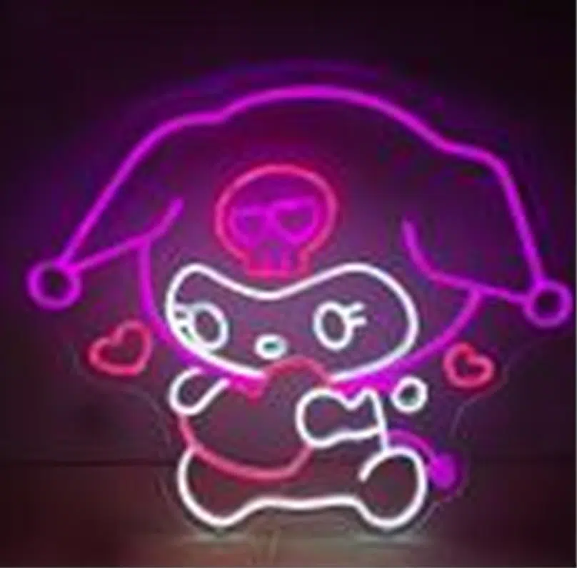 NHL-036 – Neon Hanging Light – Kuromi Dark Pink Neon