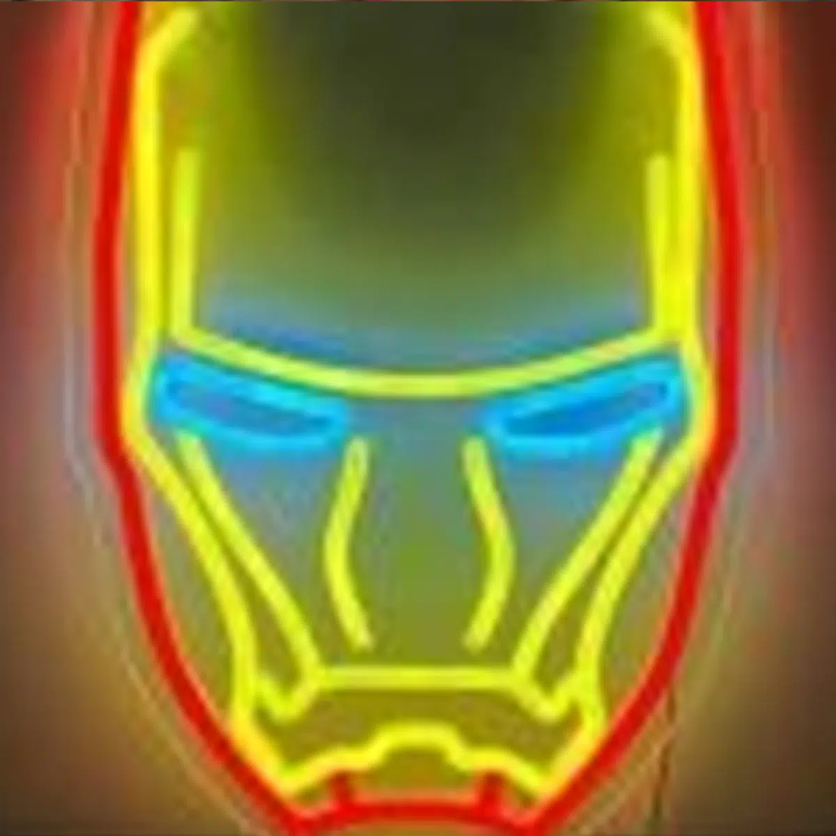 NHL-045 – Neon Hanging Light – Iron Man Face