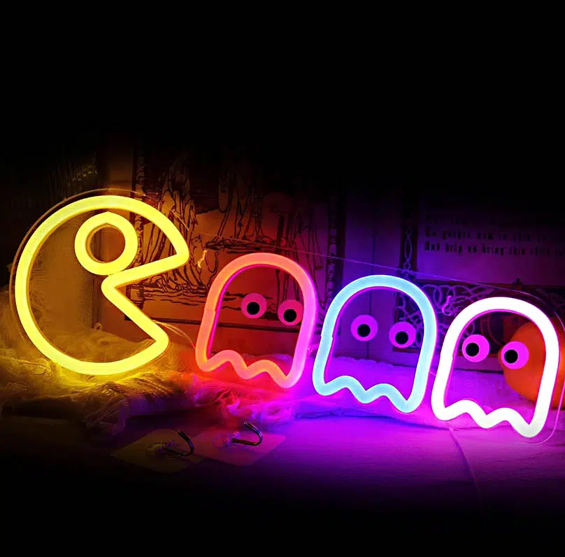 NHL-056 – Neon Hanging Light – Pac Man Neon