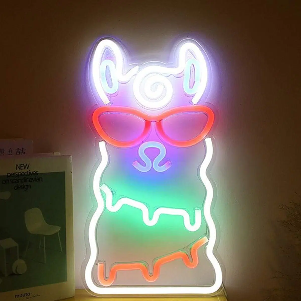 NHL-065 – Neon Hanging Light – Alpaca