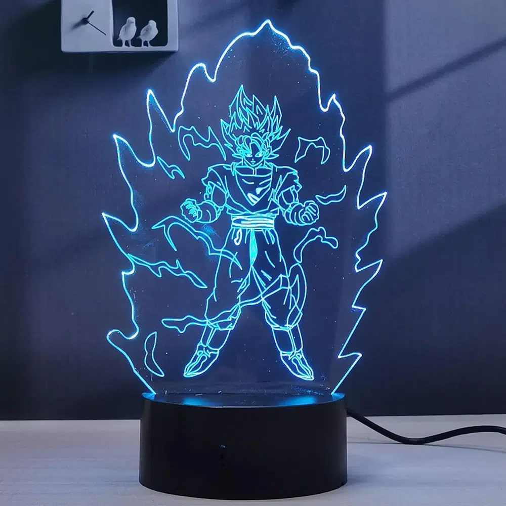 NSL-013 – LED Standing Light – Anime Goku Super Saiyan