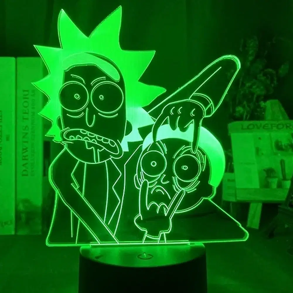 NSL-025 – LED Standing Light – Rick and Morty 3D