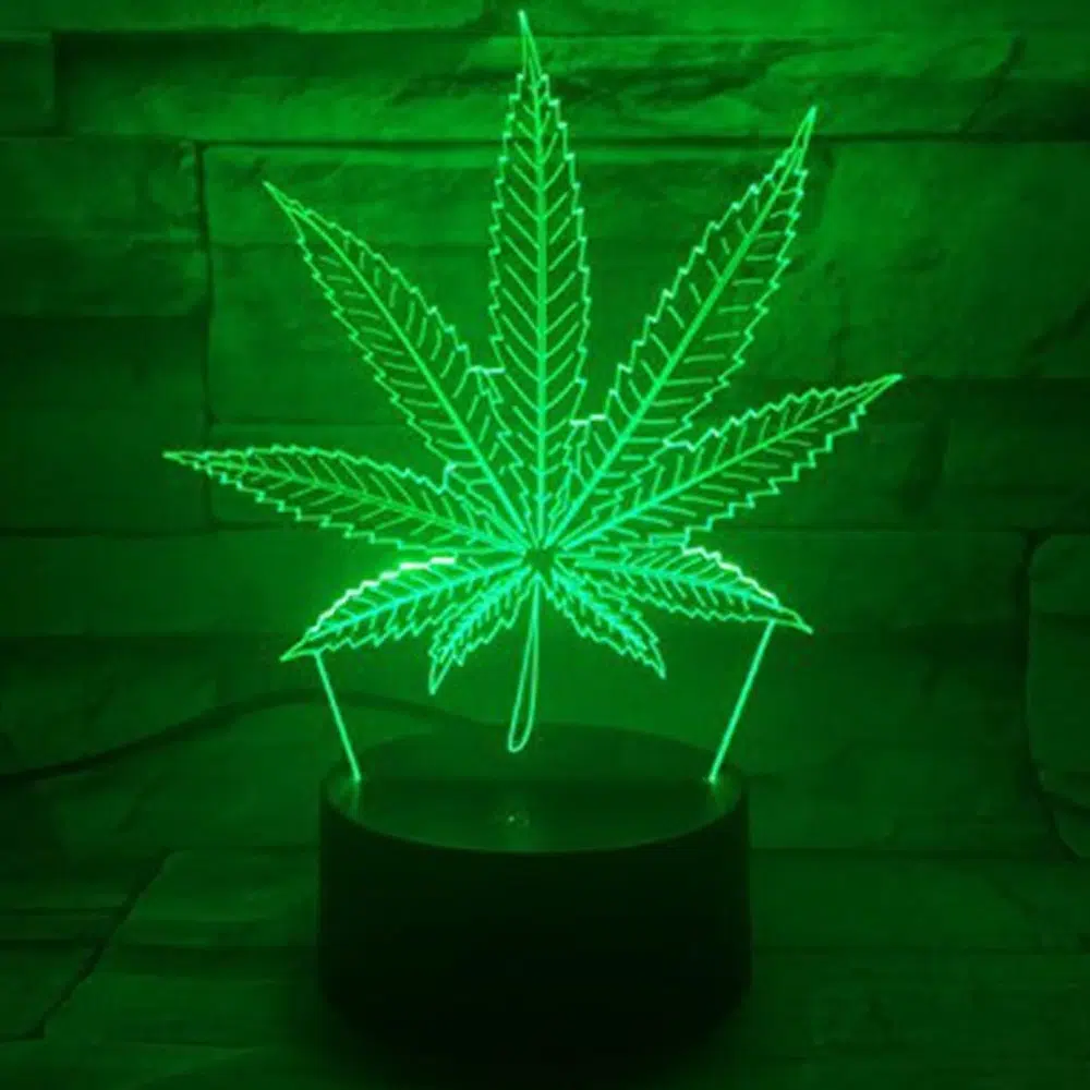 NSL-029 – LED Standing Light – Cannabis Plant