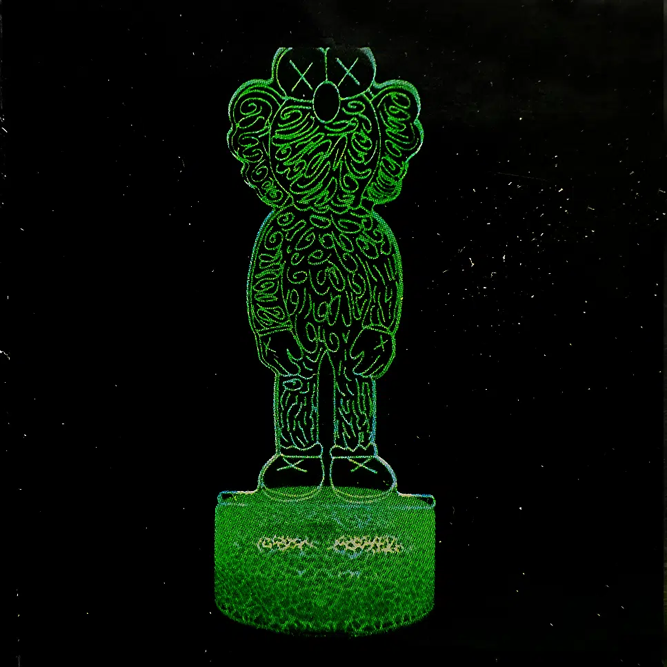 NSL-035 – LED Standing Light – KAWS Bear Green