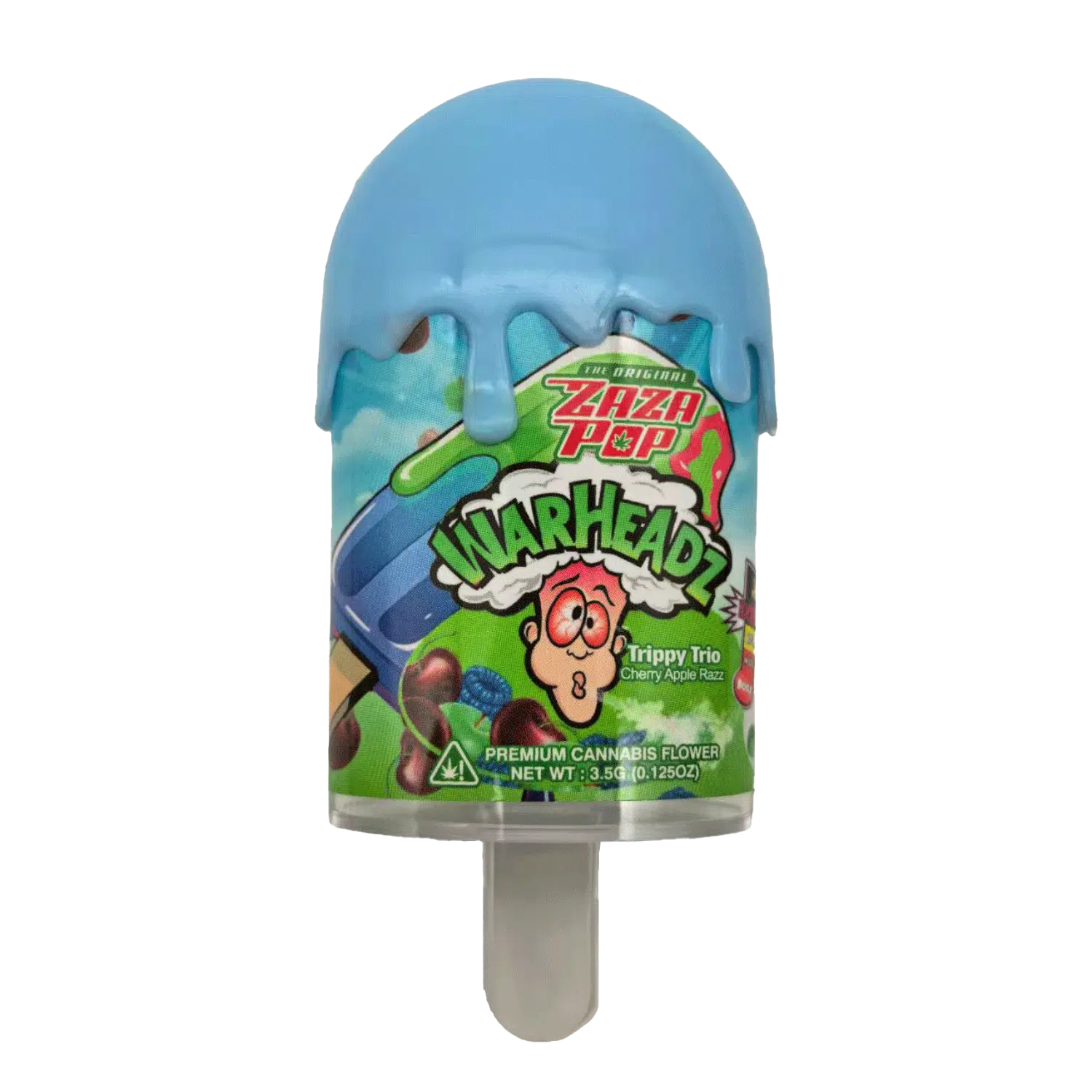 3.5g Popsicle Containers 3.5G – (12 Count) Zaza Pop WarHeadz PJ-35-001