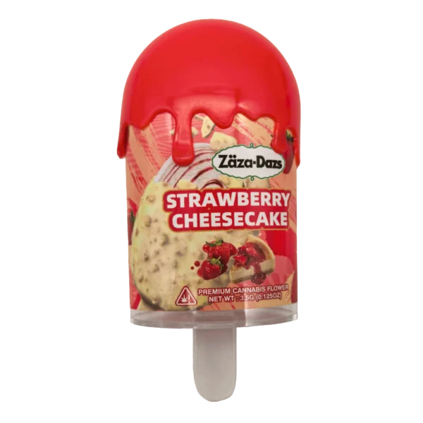 3.5g Popsicle Containers 3.5G - (12 Count) Zaza Dazs Strawberry Cheesecake PJ-35-009