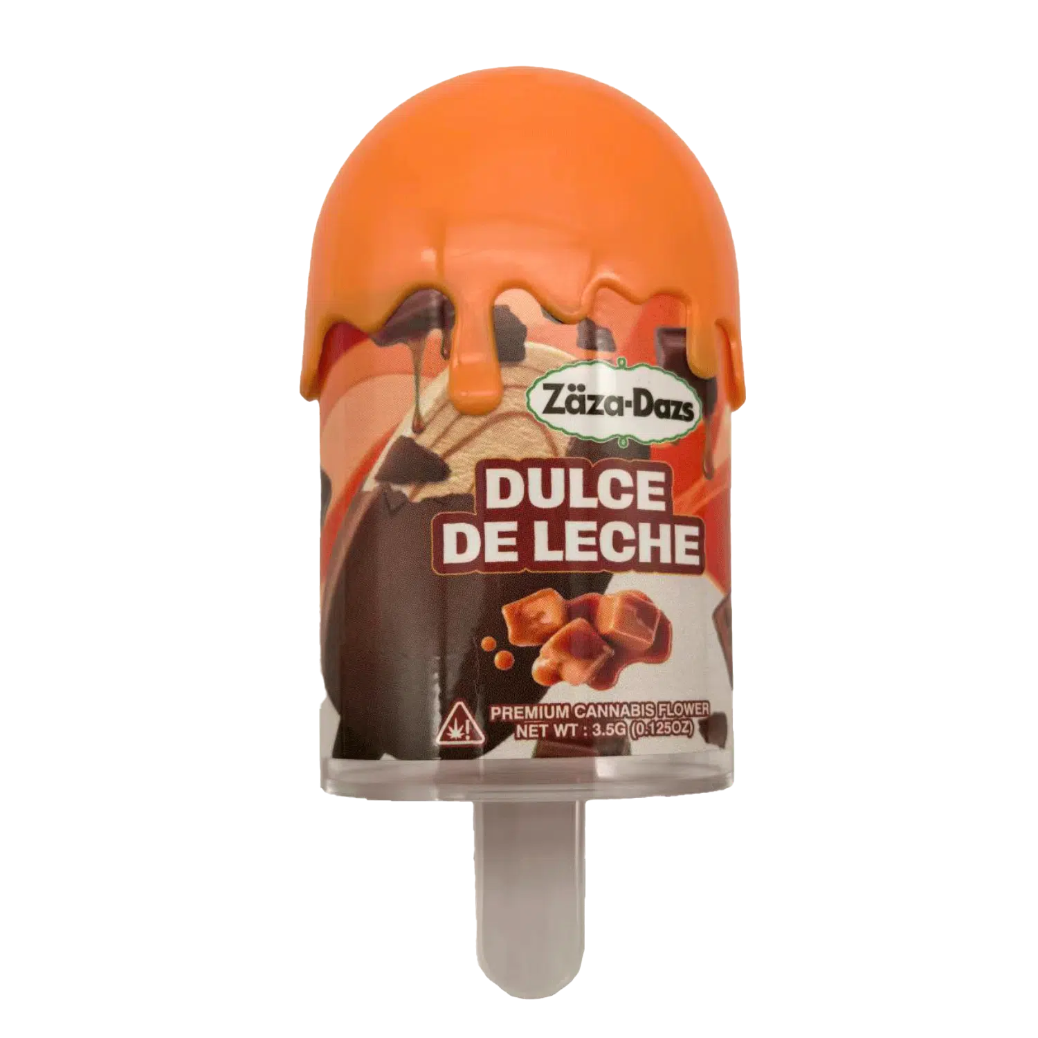 3.5g Popsicle Containers 3.5G – (12 Count) Zaza Dazs Dulce De Leche PJ-35-010