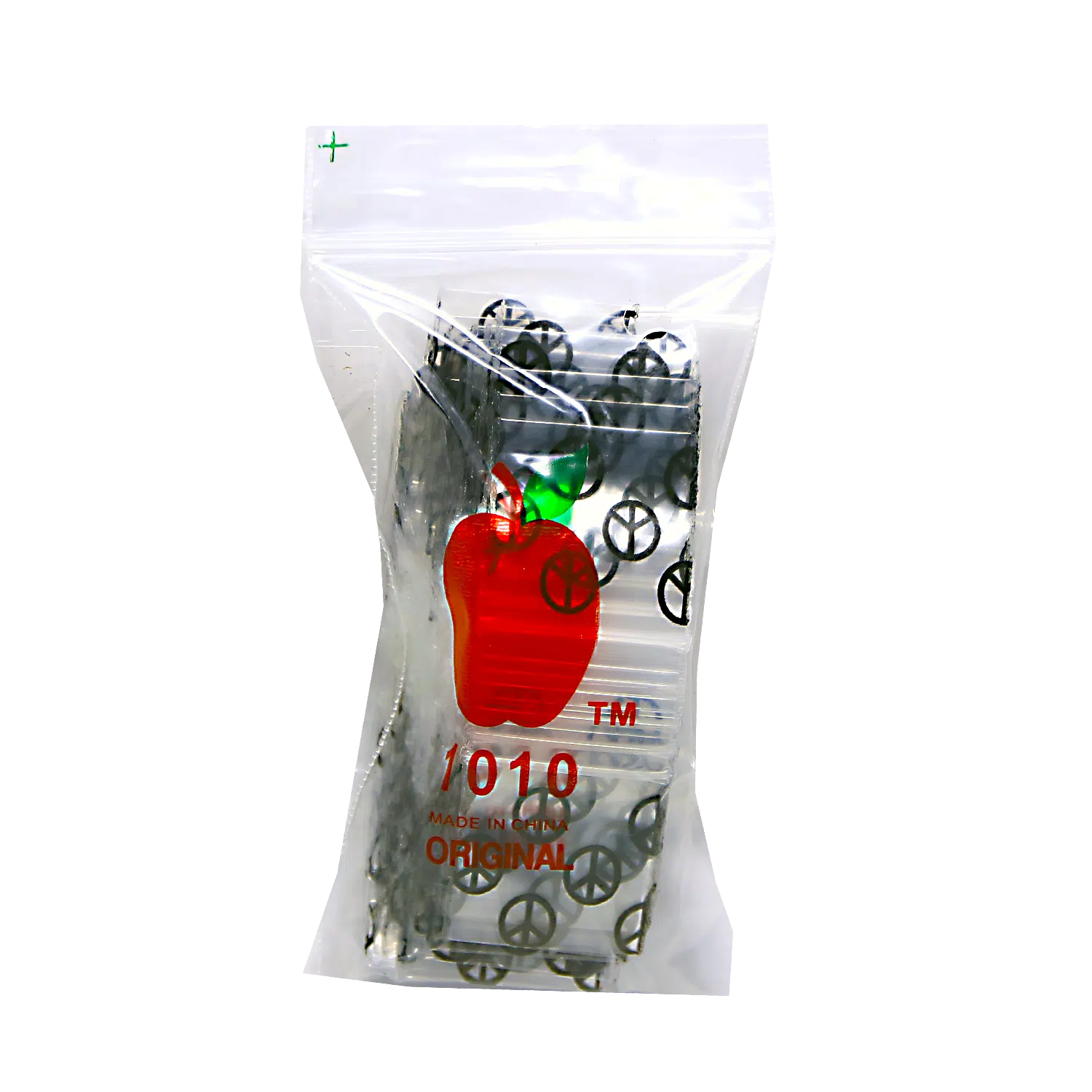SAB-004 Apple Bag 10x10 (1000 Count) Peace Sign - Image 3