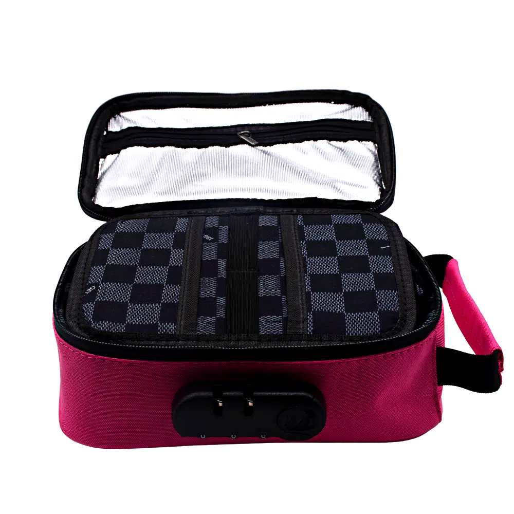 SFSB-PNK-002 Get Lost Smell-Proof Premium Stash Bag with Lock (Pink) - Image 12