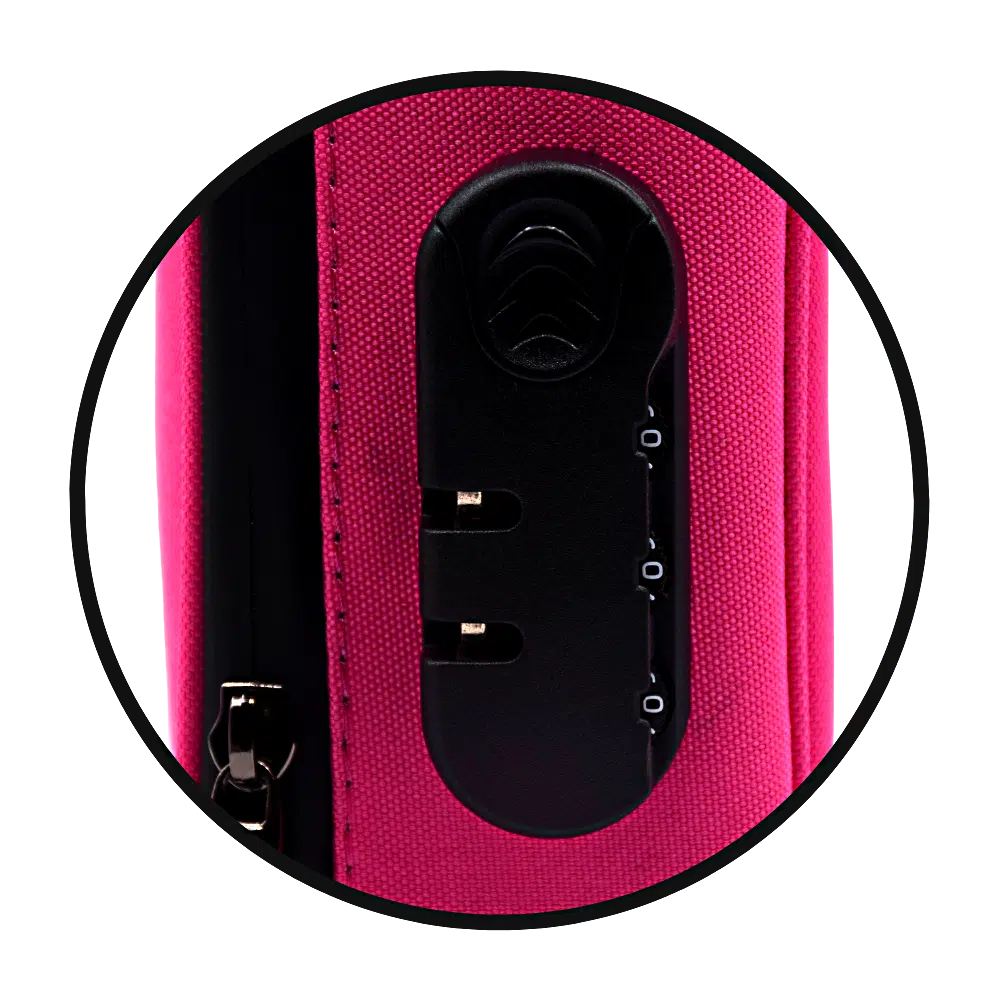 SFSB-PNK-002 Get Lost Smell-Proof Premium Stash Bag with Lock (Pink) - Image 11