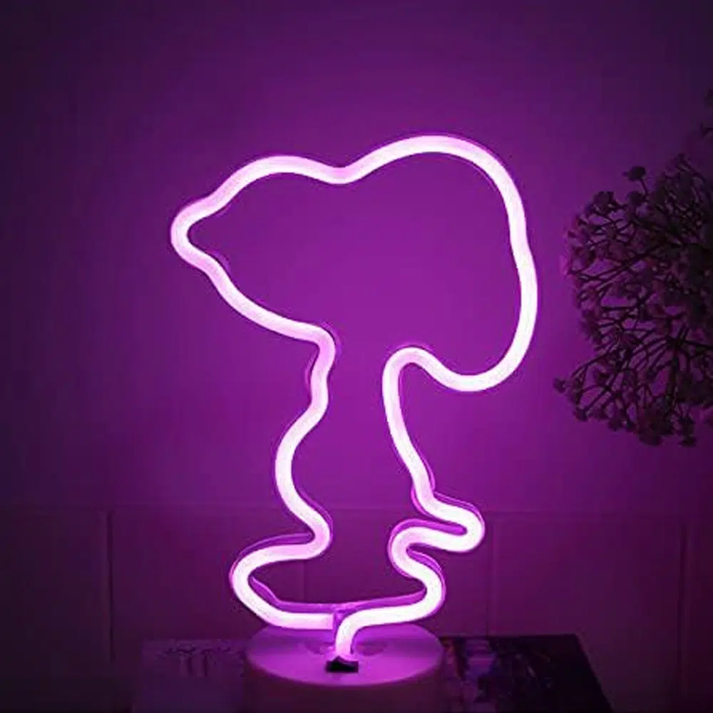 TNL-002P – Table Neon Light – Snoopy Pink