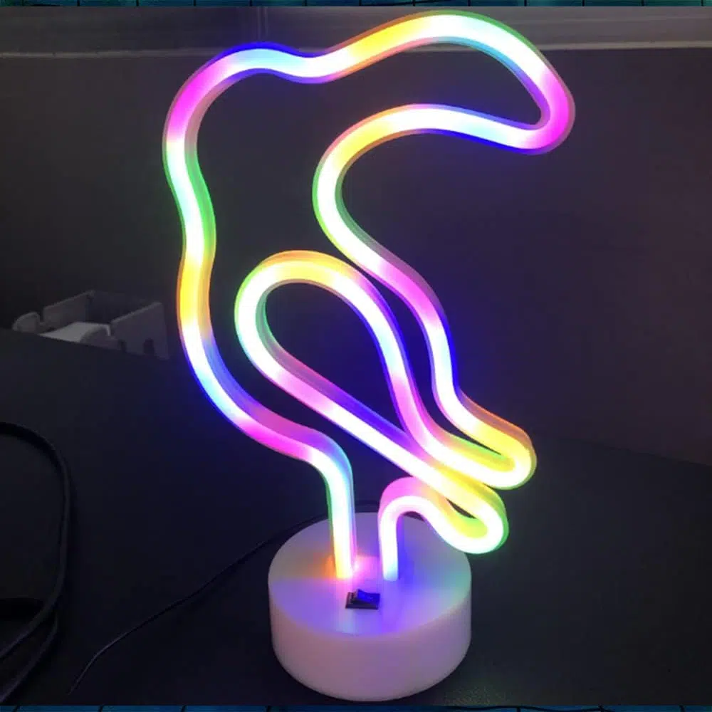 TNL-017 – Table Neon Light – Rainbow Parrot