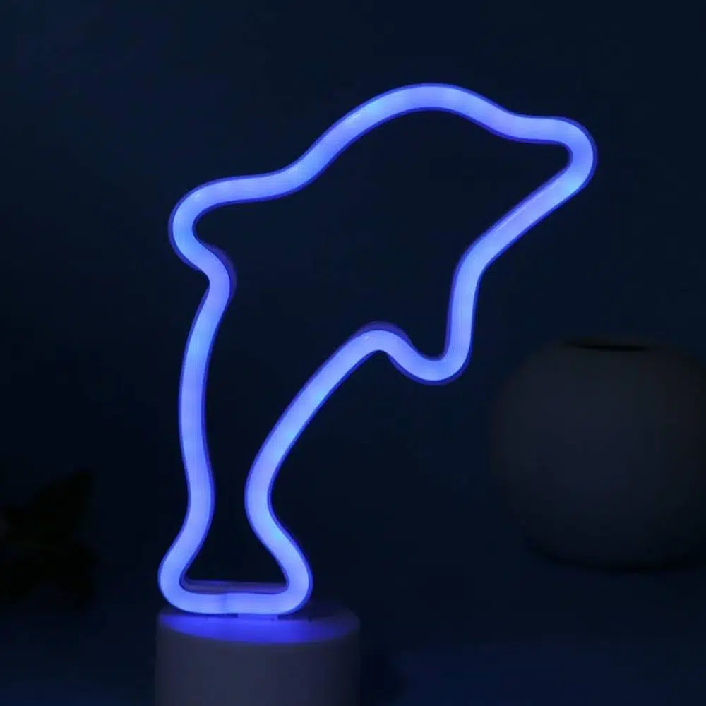 TNL-019 – Table Neon Light – Blue Dolphin
