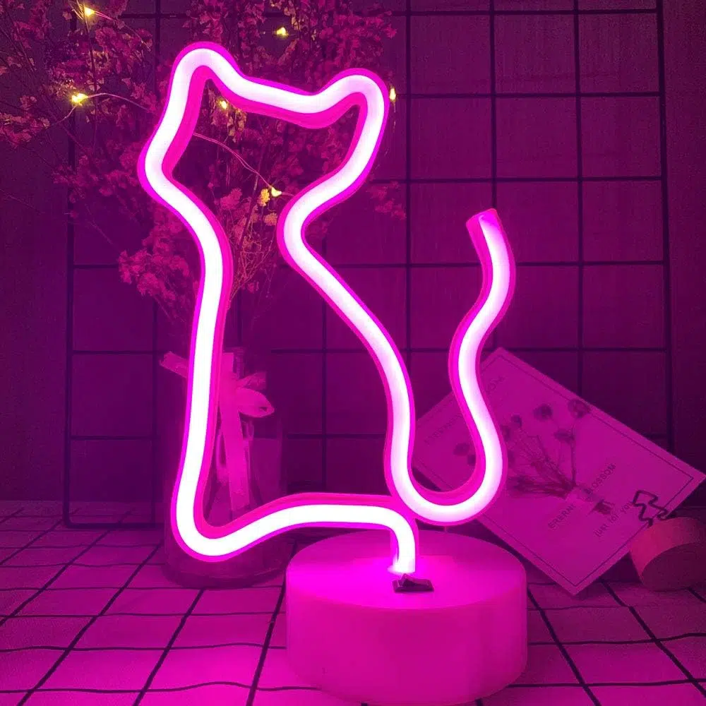 TNL-024P – Table Neon Light – Neon Cat Pink