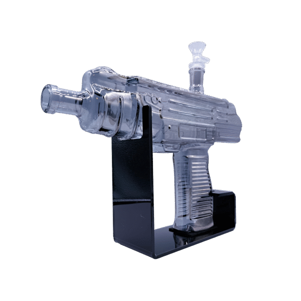 UZI-CLBK-002 UZI Water Pipe (Clear Black) - Image 7
