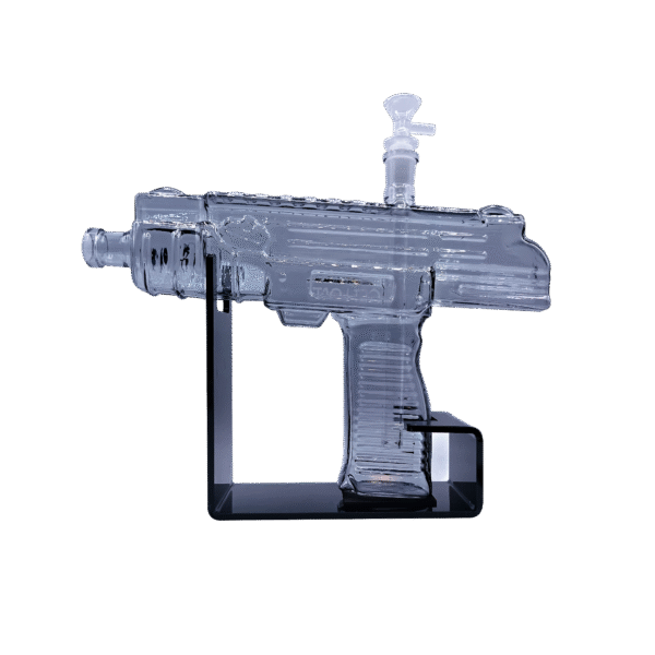 UZI-CLBK-002 UZI Water Pipe (Clear Black) - Image 4