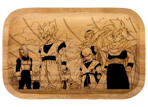 WT007_Wooden Tray – Dragon Ball Z Gang 11″x7″x1″