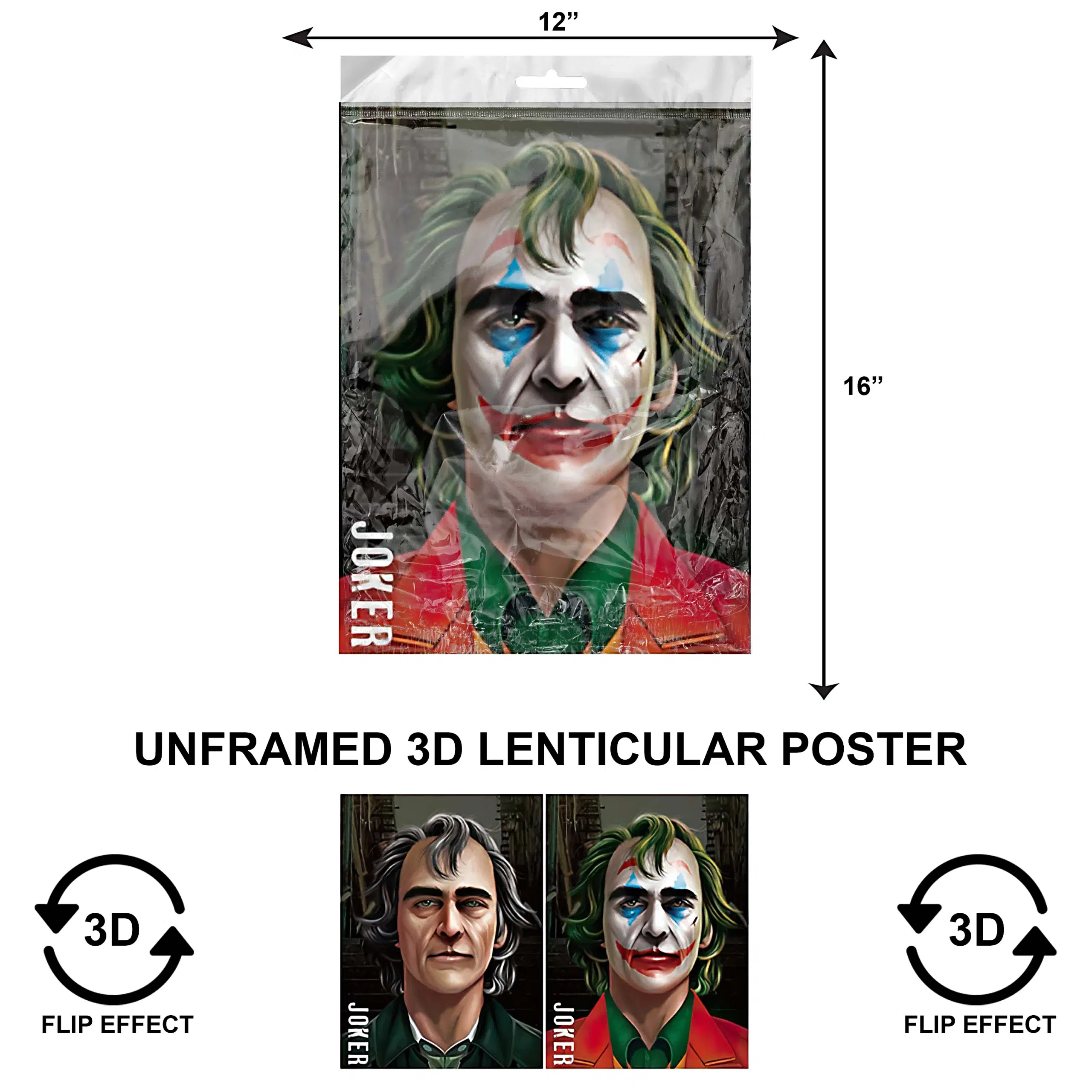 3DPNF-121 Movie – The Joker Mug Shot UnFramed Poster