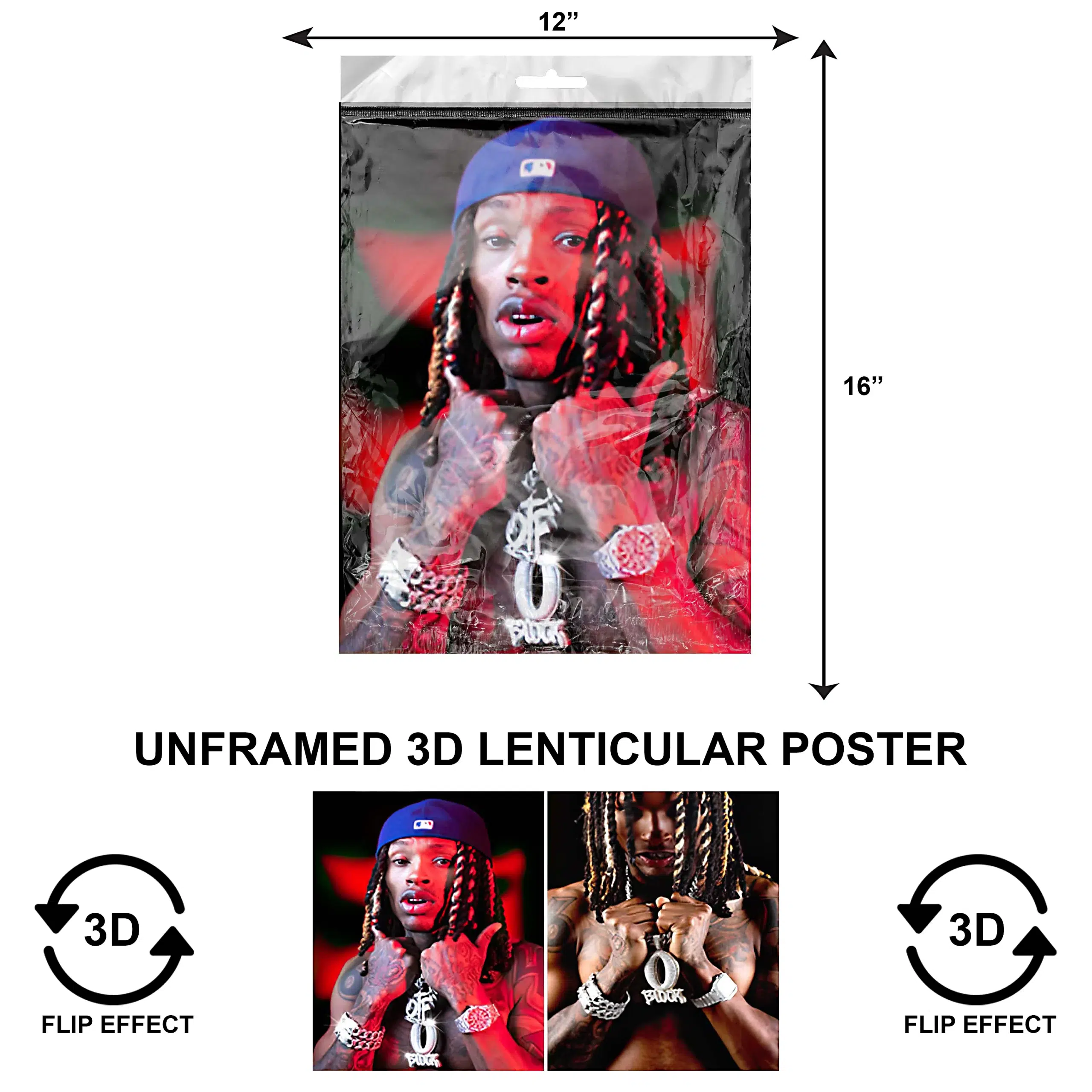 3DPNF-129 Music – Rapper O Block UnFramed Poster