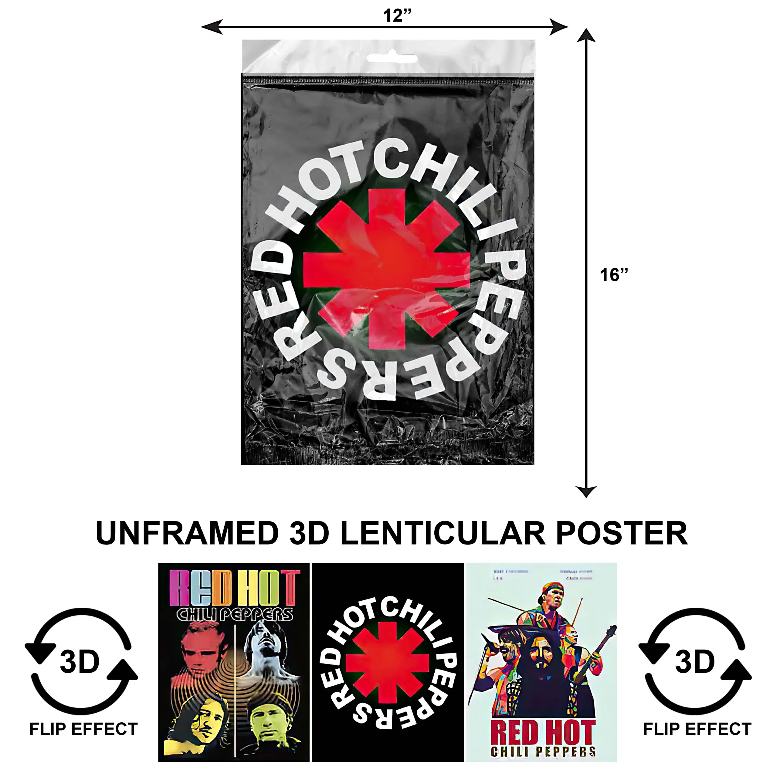 3DPNF-145 Music – Red Hot Chili Peppers UnFramed Poster