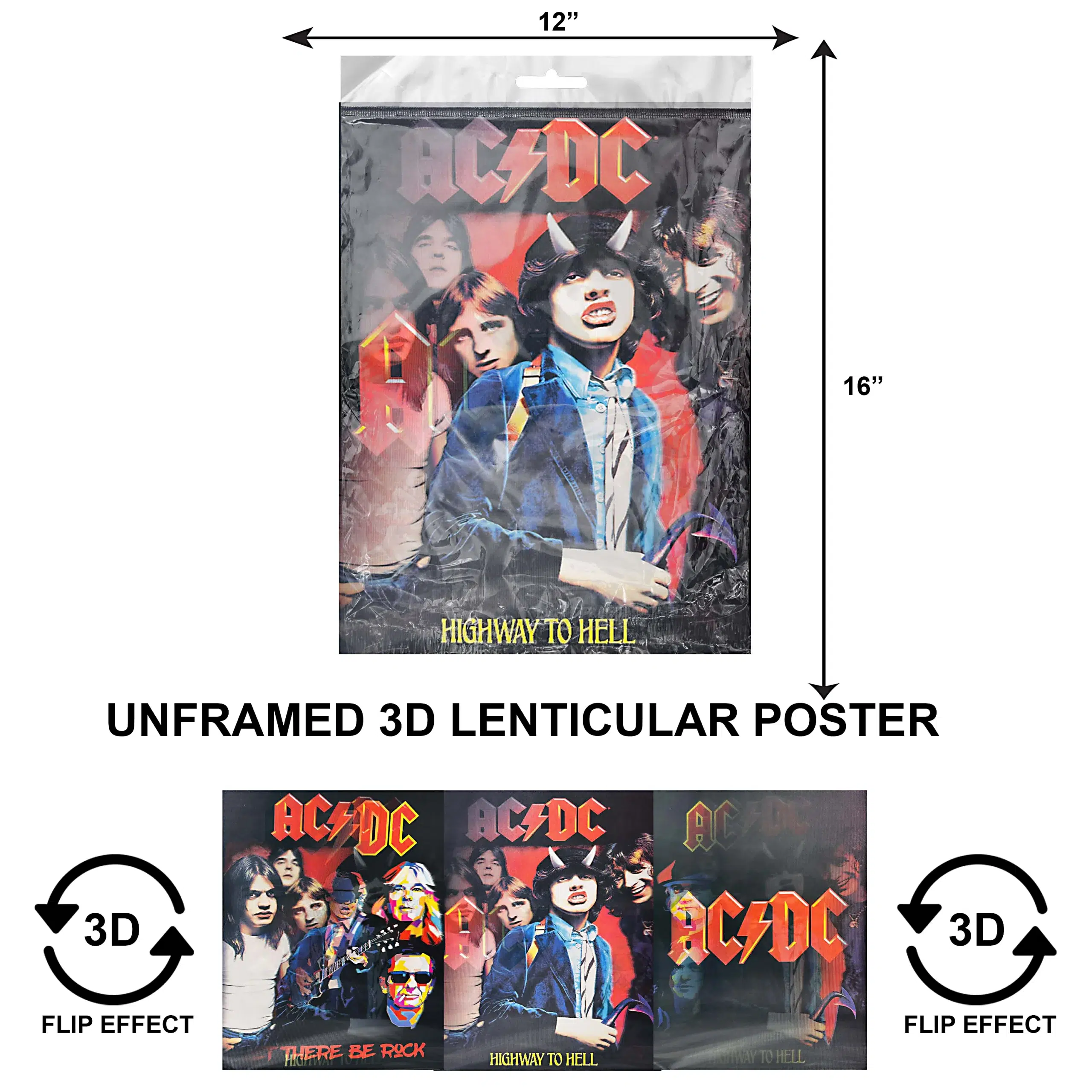 3DPNF-155 Music – AC-DC UnFramed Poster