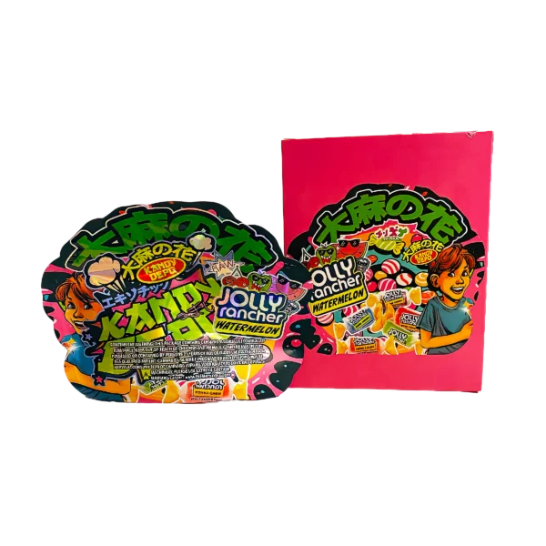Bag-n-Box 3.5g Mylar Packaging Set (25 Count Bags + Boxes) - Jolly Rancher Watermelon BAGNBOX-WIN-002 - Image 2