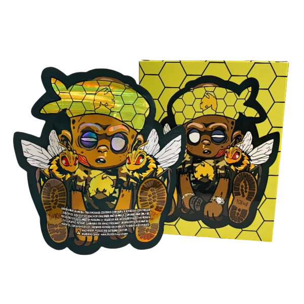 Bag-n-Box 3.5g Mylar Packaging Set (25 Count Bags + Boxes) - I Can't Feel My Honey BAGNBOX-WIN-007 - Image 2