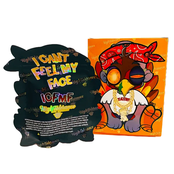 Bag-n-Box 3.5g Mylar Packaging Set (25 Count Bags + Boxes) - I Can't Feel My Face ICFMF BAGNBOX-WIN-009 - Image 2