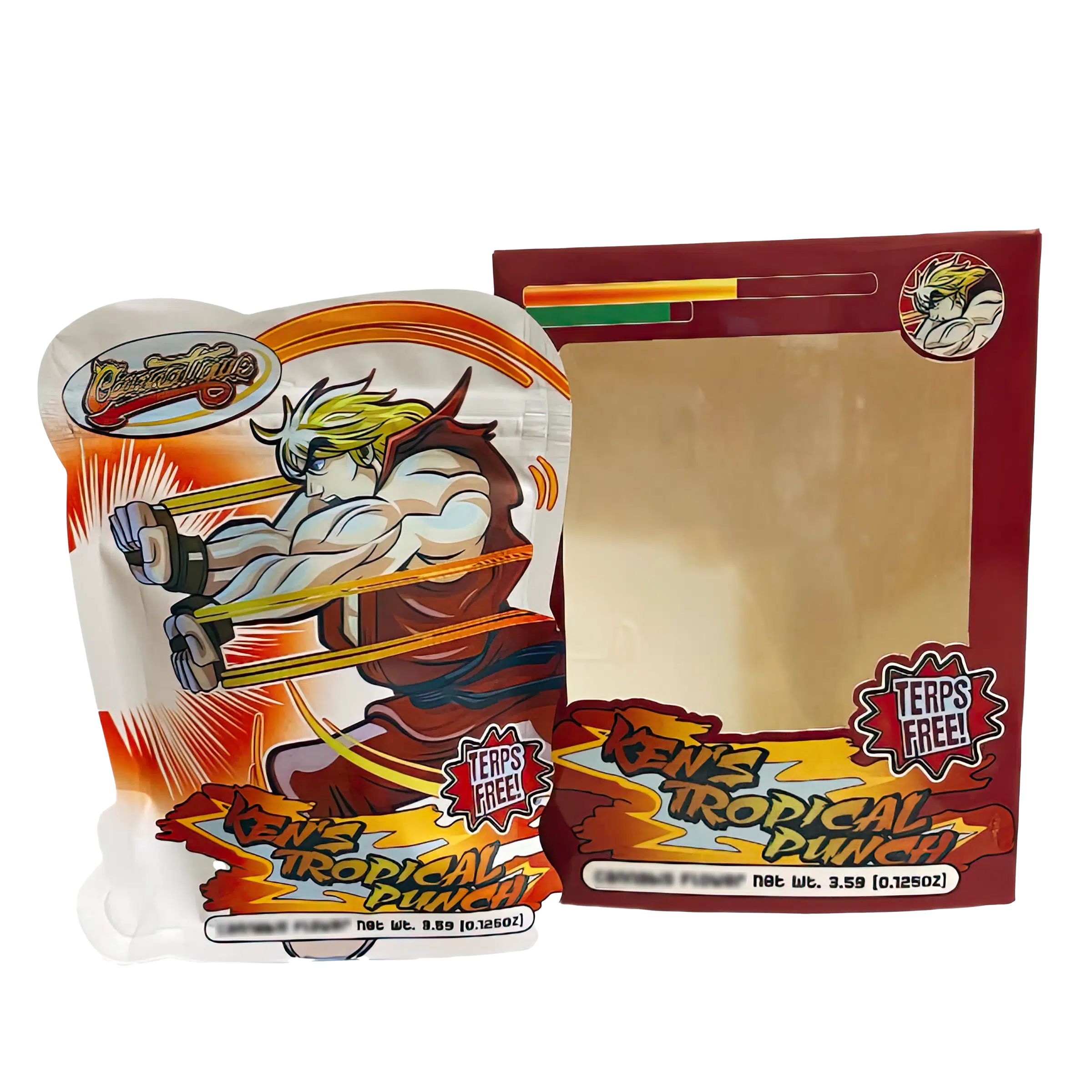 Bag-n-Box 3.5g Mylar Packaging Set (25 Count Bags + Boxes) – Ken’s Tropical Punch BAGNBOX-WIN-013