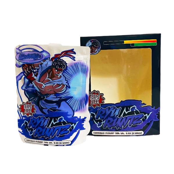 Bag-n-Box 3.5g Mylar Packaging Set (25 Count Bags + Boxes) - RYU Runtz BAGNBOX-WIN-014