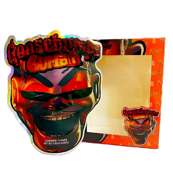 Bag-n-Box 3.5g Mylar Packaging Set (25 Count Bags + Boxes) - Goosebumps Gumbo BAGNBOX-WIN-016