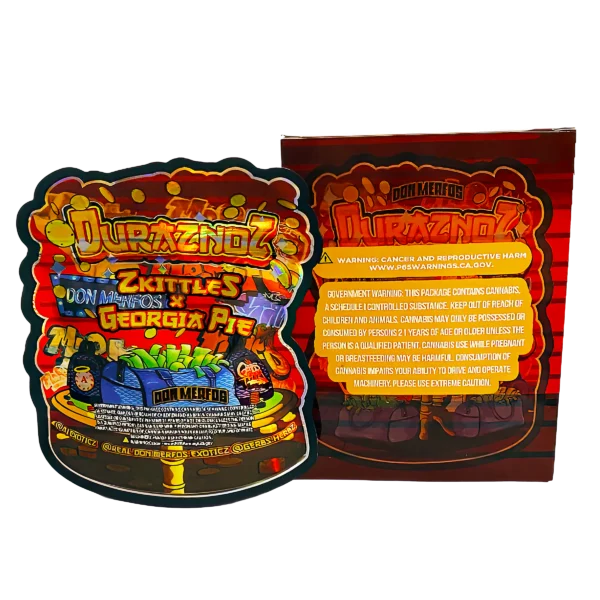 Bag-n-Box 3.5g Mylar Packaging Set (25 Count Bags + Boxes) - Don Merfob Duraznoz BAGNBOX-WIN-018 - Image 2