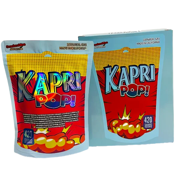 Bag-n-Box 3.5g Mylar Packaging Set (25 Count Bags + Boxes) - Kapri Pop BAGNBOX-WIN-023 - Image 2