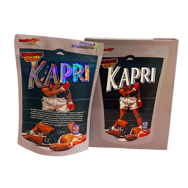 Bag-n-Box 3.5g Mylar Packaging Set (25 Count Bags + Boxes) - Kapri Knock Out BAGNBOX-WIN-024 - Image 2