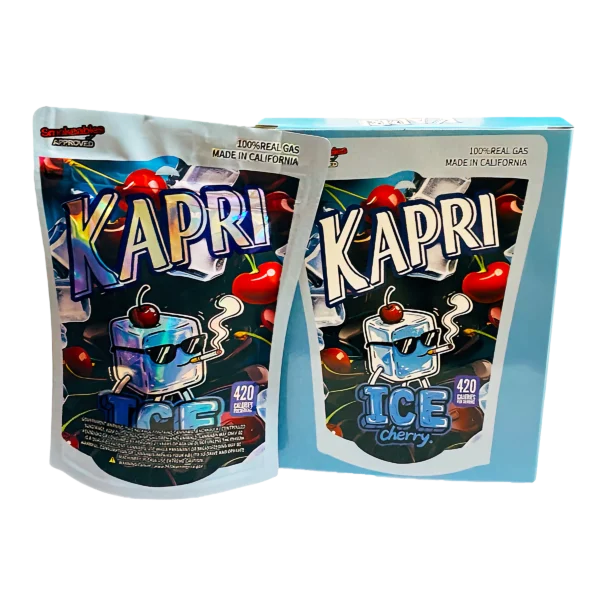 Bag-n-Box 3.5g Mylar Packaging Set (25 Count Bags + Boxes) - Kapri Ice Cherry BAGNBOX-WIN-026 - Image 2