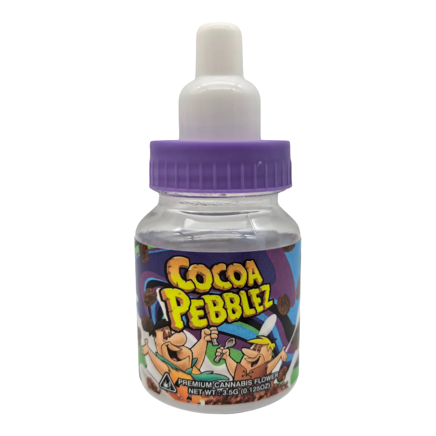 3.5g Plastic Baby Bottle – (12 Count) Cocoa Pebblez BB-35-002