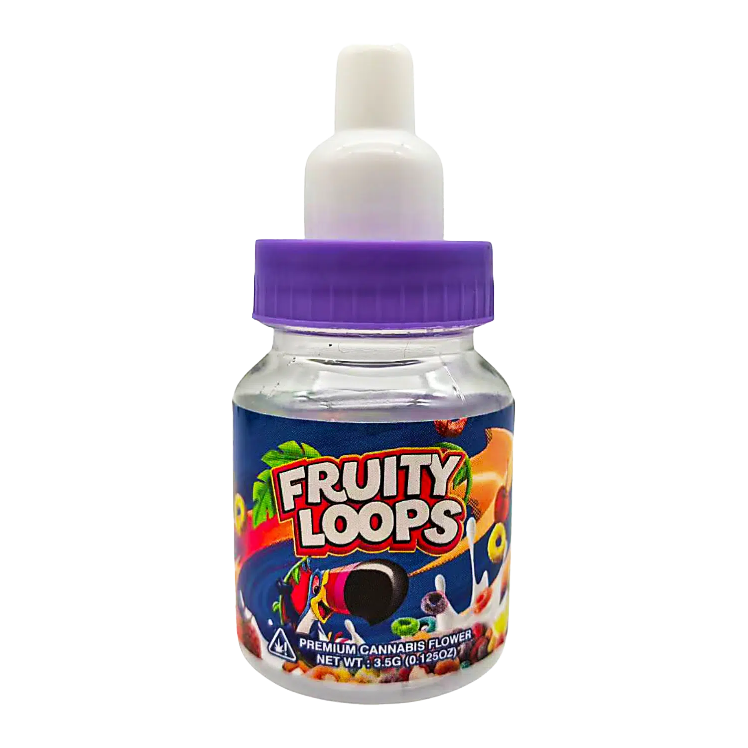 3.5g Plastic Baby Bottle – (12 Count) Fruity Loops BB-35-004