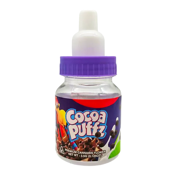 3.5g Plastic Baby Bottle - (12 Count) Cocoa Puffz BB-35-008