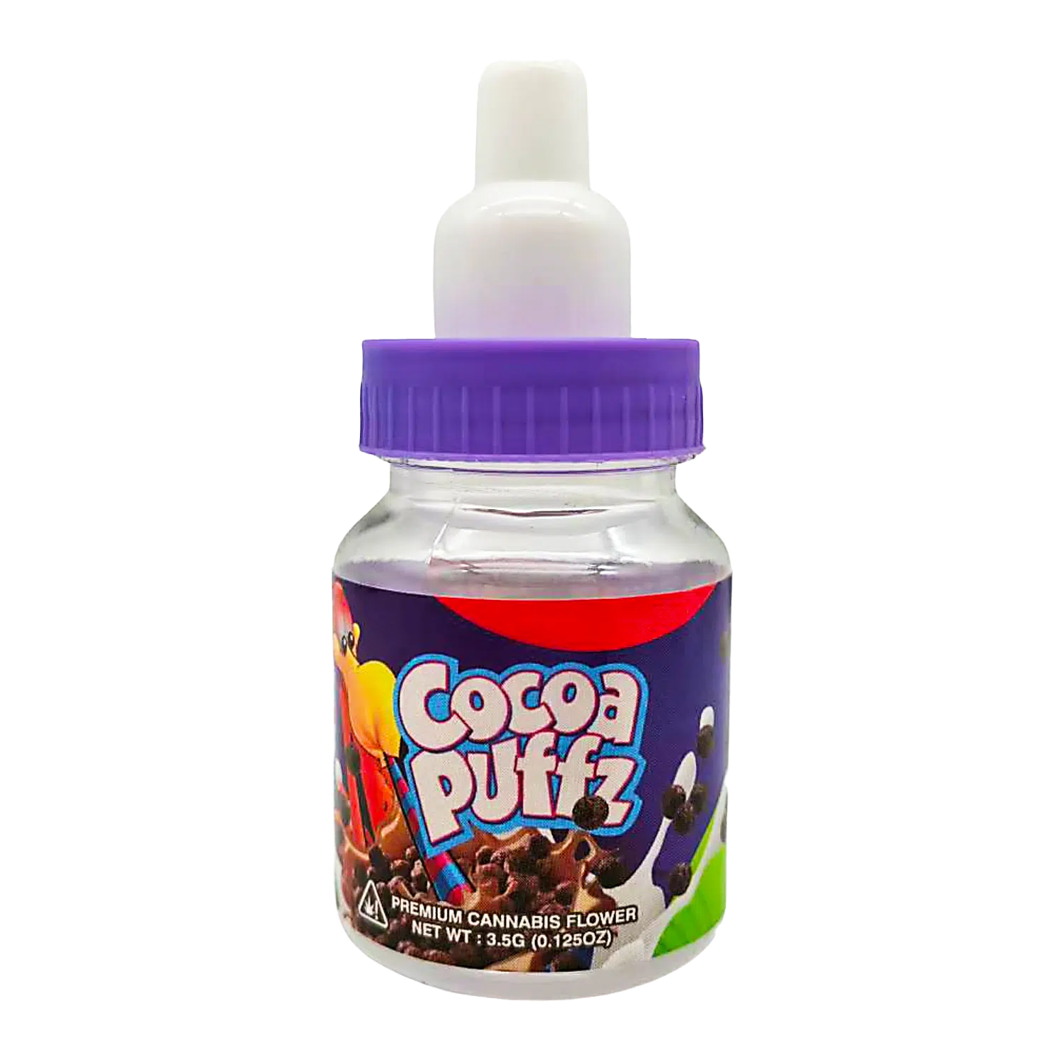 3.5g Plastic Baby Bottle – (12 Count) Cocoa Puffz BB-35-008