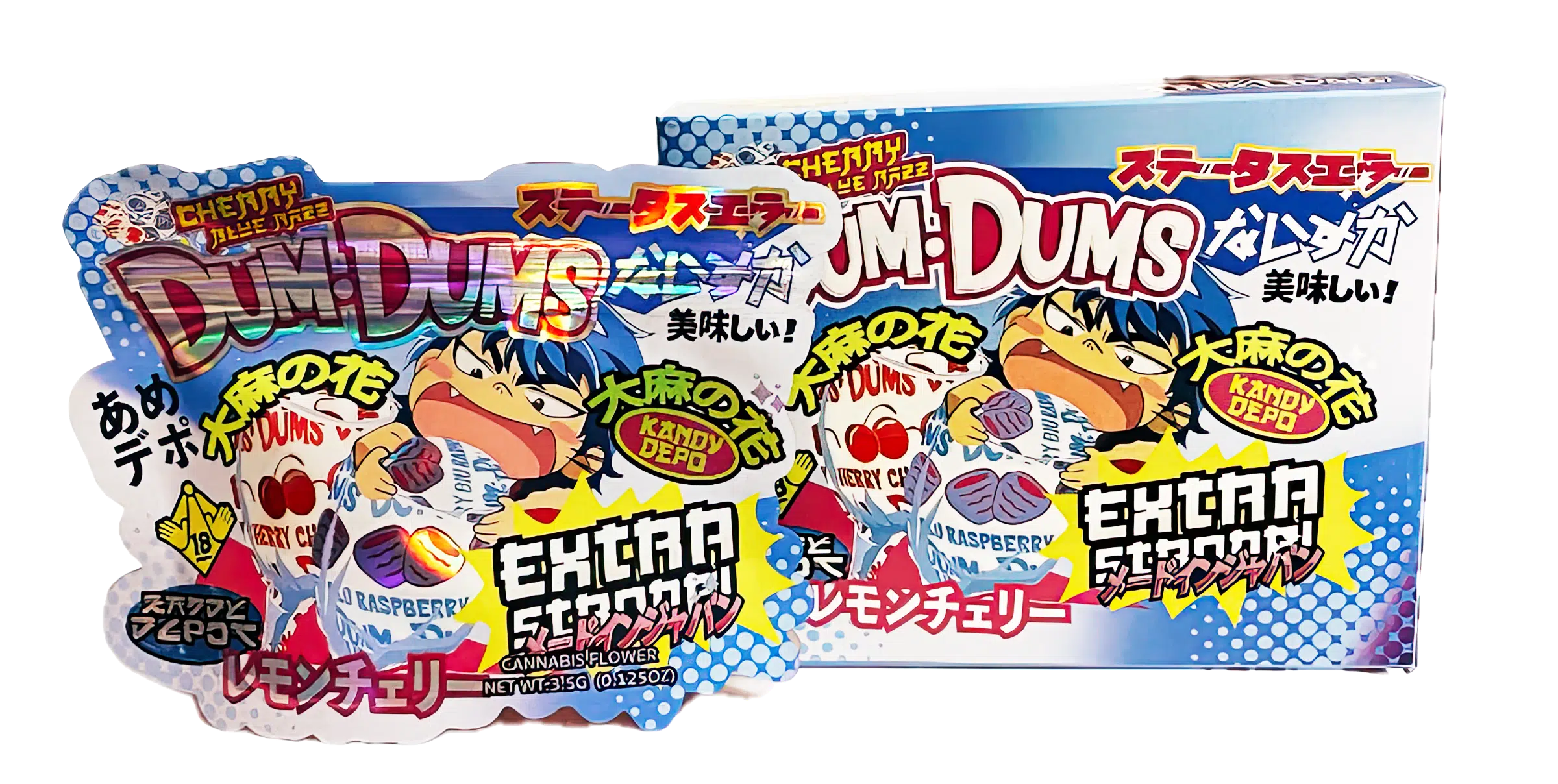 Bag-n-Box 3.5g Mylar Packaging Set (25 Count Bags + Display Boxes) – Cherry Dum Dums BNB-Shaped-004