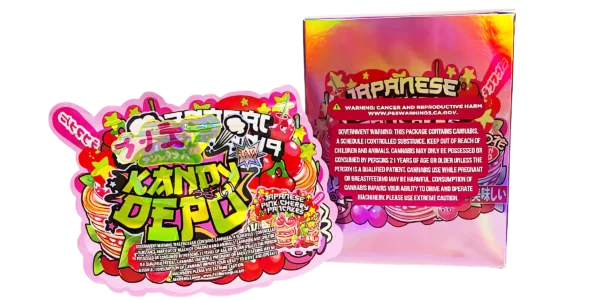 Bag-n-Box 3.5g Mylar Packaging Set (25 Count Bags + Display Boxes) - Japanese Pink Cherry Pancakes BNB-Shaped-011 - Image 2