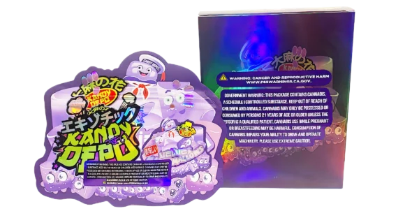 Bag-n-Box 3.5g Mylar Packaging Set (25 Count Bags + Display Boxes) - Velvet Marshmallows BNB-Shaped-014 - Image 2