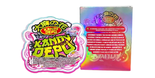 Bag-n-Box 3.5g Mylar Packaging Set (25 Count Bags + Display Boxes) - Cherry Bombom Kandy BNB-Shaped-015 - Image 2