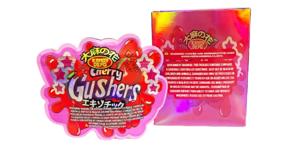 Bag-n-Box 3.5g Mylar Packaging Set (25 Count Bags + Display Boxes) - Kandy Depo Cherry Gushers BNB-Shaped-016 - Image 2