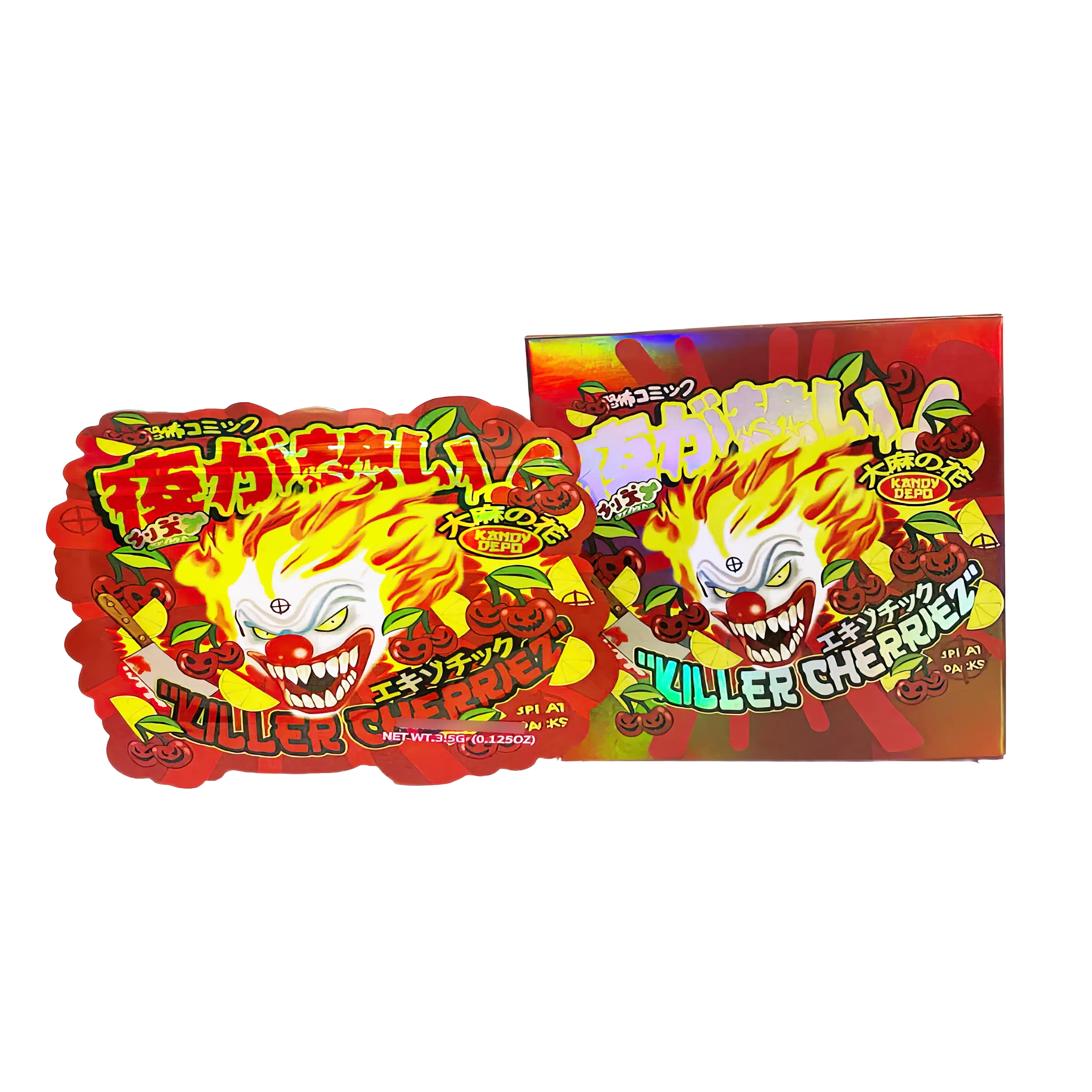 Bag-n-Box 3.5g Mylar Packaging Set (25 Count Bags + Display Boxes) – Killer Cherriez BNB-Shaped-017