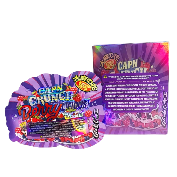 Bag-n-Box 3.5g Mylar Packaging Set (25 Count Bags + Display Boxes) - Capn Crunch Berrylicious BNB-Shaped-018 - Image 2