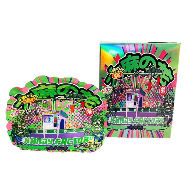 Bag-n-Box 3.5g Mylar Packaging Set (25 Count Bags + Display Boxes) - Kandy Factory BNB-Shaped-028